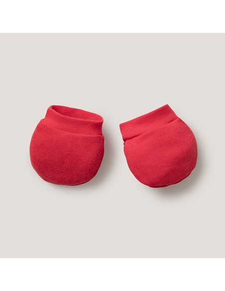 Set Regalo 5 Pcs 100% Alg  T 0-6 m Mod I Love Mama-Papa Rojo