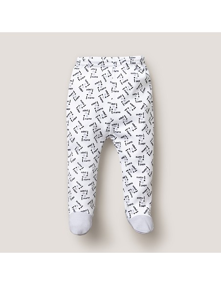 Set Regalo 5 Pcs 100% Alg  T 0-6 m Mod I Love Mama-Papa Gris