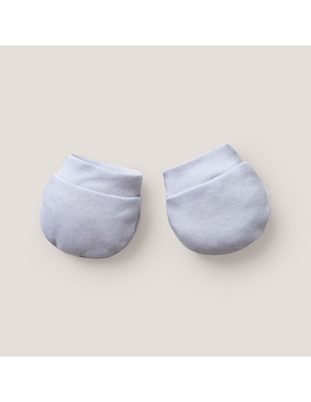 Set Regalo 5 Pcs 100% Alg  T 0-6 m Mod I Love Mama-Papa Gris