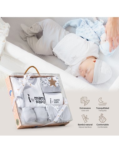Set Regalo 5 Pcs 100% Alg  T 0-6 m Mod I Love...
