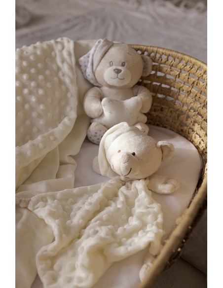 Set 3 Pcs Casita(Peluche+Manta+Dou Dou) Beig