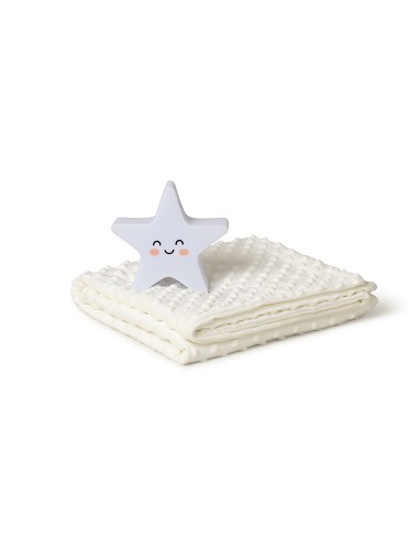 Set Manta Burbuja+Lamparita Beig