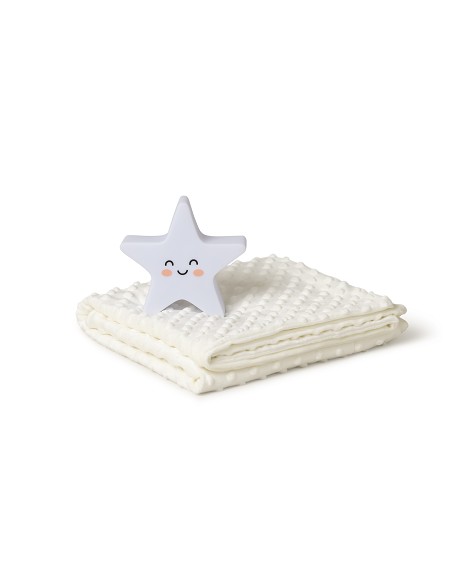 Set Manta Burbuja+Lamparita Beig