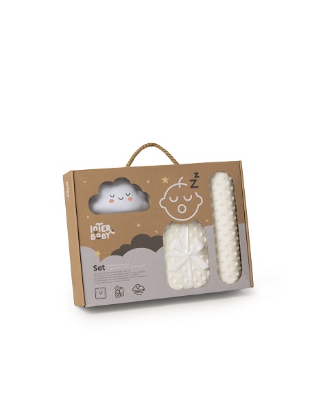 Set Manta +Antivuelco+Lamparita Beig