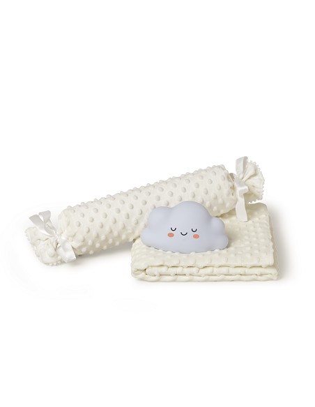 Set Manta +Antivuelco+Lamparita Beig