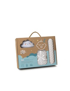 Set Manta +Antivuelco+Lamparita Gris