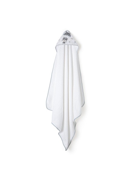 Set Capa de Baño Mod Paracaidista+Dou Dou Mod Paracaidista Bco/Gris