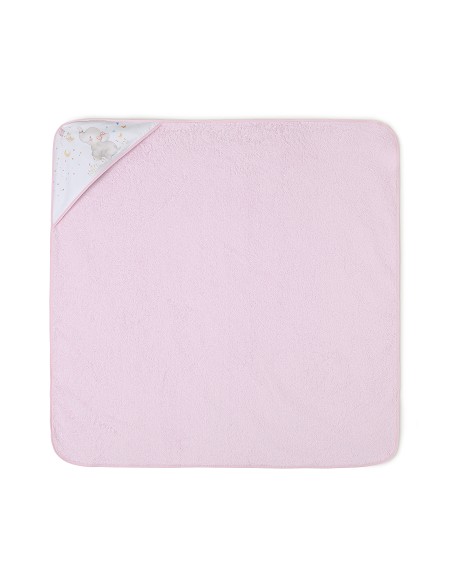 Set Capa de Baño Mod Elefante+Dou Dou Mod Elefante Rosa