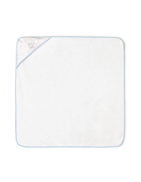 Set Capa de Baño Mod Elefante+Dou Dou Mod Elefante Bco/Azul