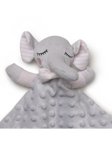 Set Capa de Baño Mod Elefante+Dou Dou Mod Elefante Bco/Rosa