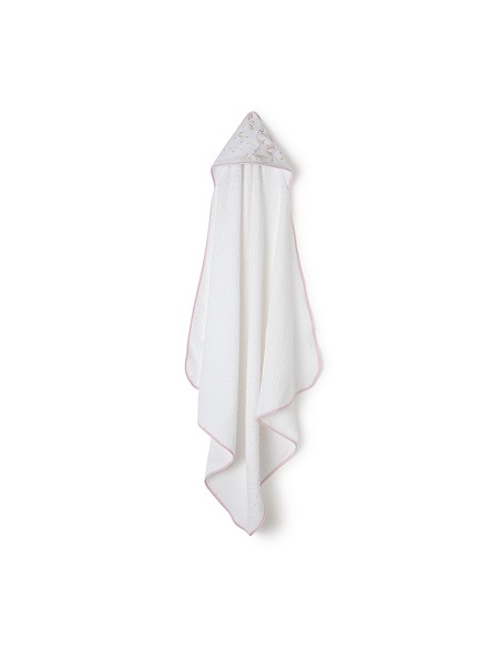 Set Capa de Baño Mod Elefante+Dou Dou Mod Elefante Bco/Rosa