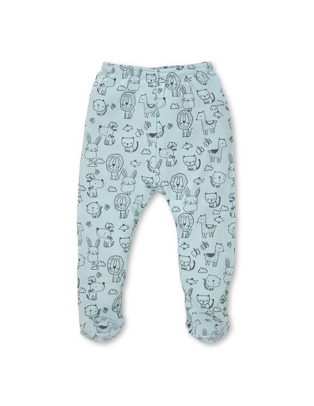 Set Regalo 5 Pcs 100% Alg  T 0-6 m Mod Animalitos Verde