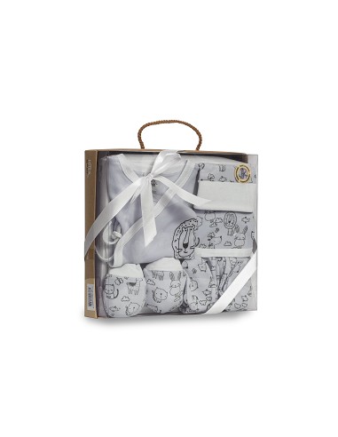 Set Regalo 5 Pcs 100% Alg  T 0-6 m Mod...