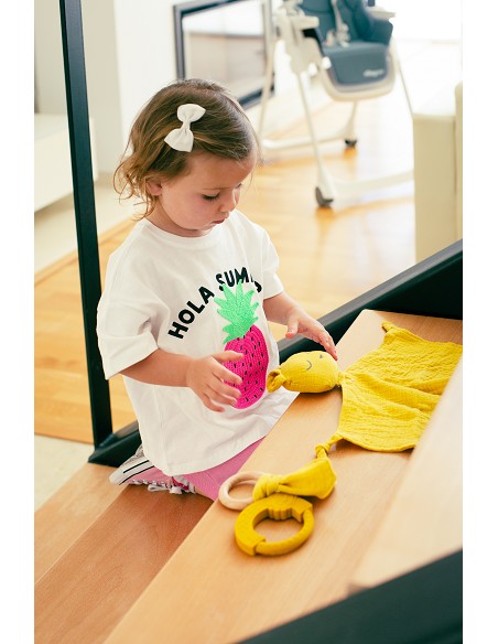 Set Dou Dou+Bandana+Mordedor Muselina Mod Oso Gris Petroleo