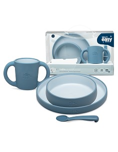 Vajilla Aprendizaje Azul Grisaceo