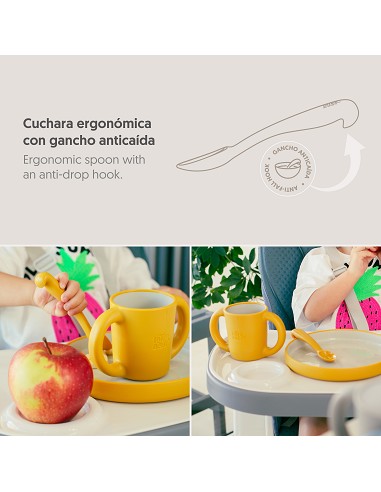 Vajilla Aprendizaje Azul Grisaceo