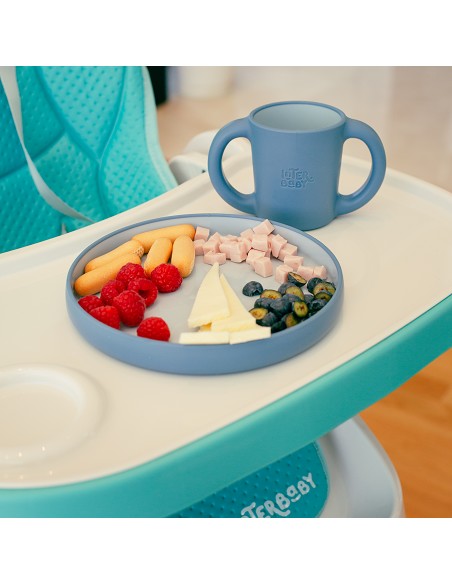 Vajilla Aprendizaje Azul Grisaceo