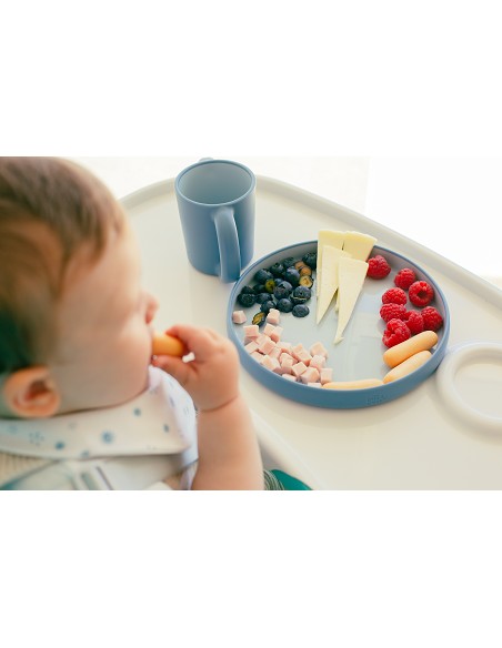 Vajilla Aprendizaje Azul Grisaceo