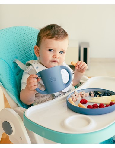 Vajilla Aprendizaje Azul Grisaceo