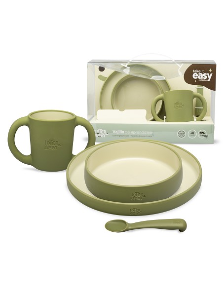 Vajilla Aprendizaje Verde Oliva