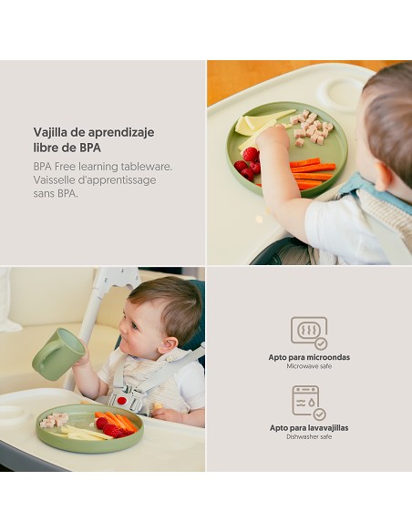 Vajilla Aprendizaje Verde Oliva