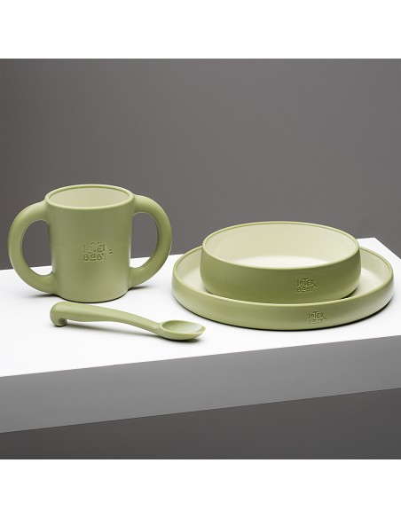 Vajilla Aprendizaje Verde Oliva