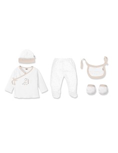 Set Regalo 5 Pcs Bamboo T 0-6 m Mod Dinosaurio Bco/Beig