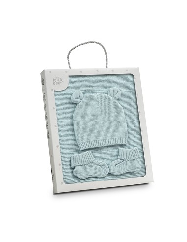 Set 3 Piezas Toca Gorra Peucos Verde