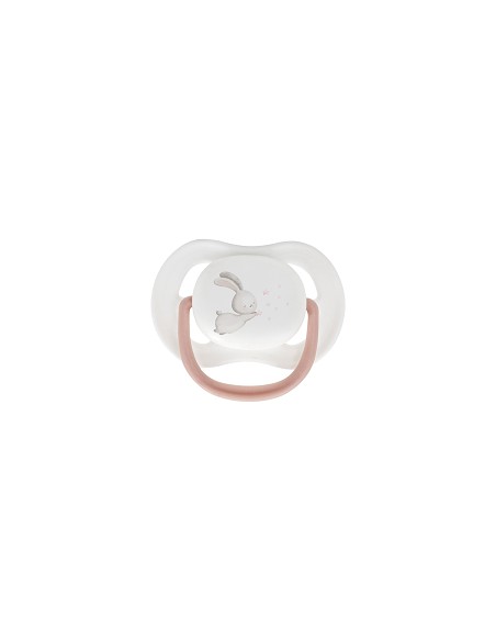 Set 4 Pcs Silicona Chupetero+Porta+Chupete+Sonajero Rosa