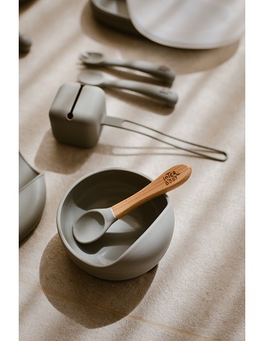 Cuenco Silicona Azul Grisaceo