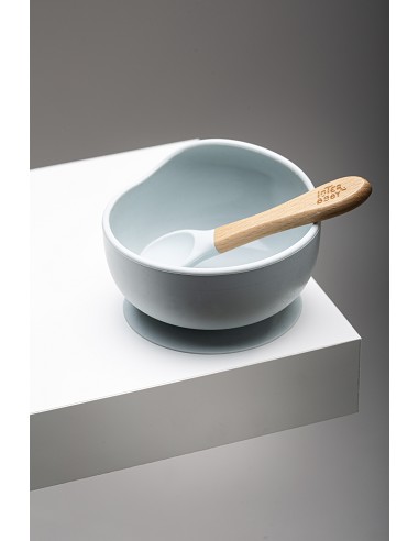 Cuenco Silicona Azul Grisaceo