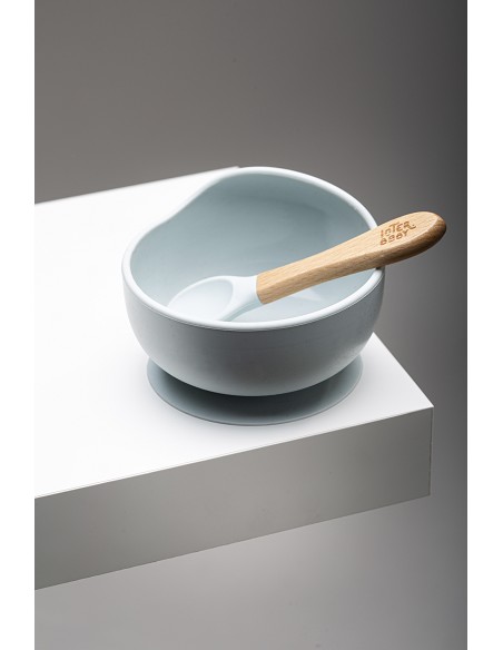 Cuenco Silicona Azul Grisaceo