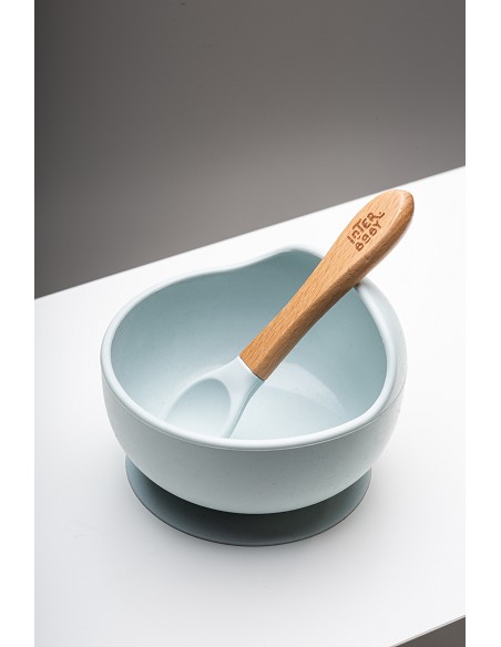 Cuenco Silicona Azul Grisaceo