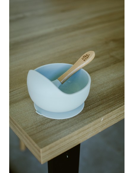 Cuenco Silicona Azul Grisaceo