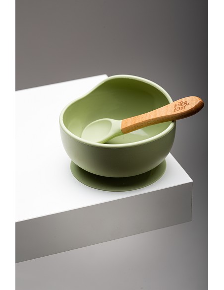 Cuenco Silicona Verde Oliva