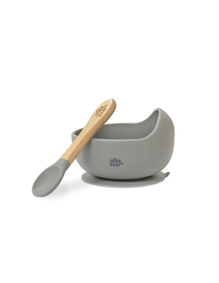 Cuenco Silicona Gris Petroleo