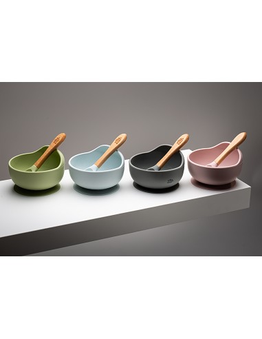 Cuenco Silicona Gris Petroleo