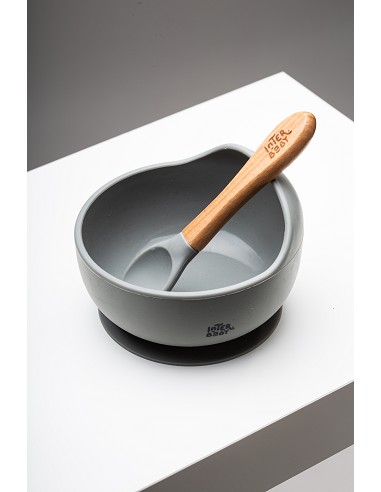 Cuenco Silicona Gris Petroleo