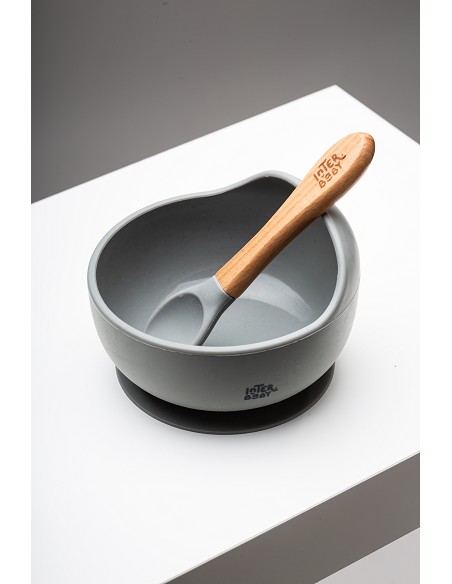 Cuenco Silicona Gris Petroleo