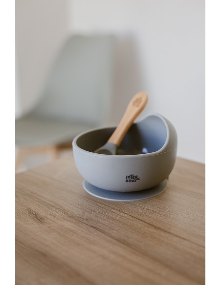 Cuenco Silicona Gris Petroleo