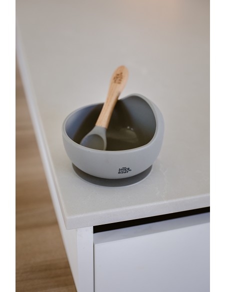 Cuenco Silicona Gris Petroleo