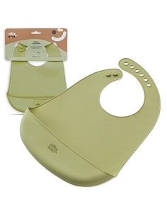 Babero Silicona Verde Oliva