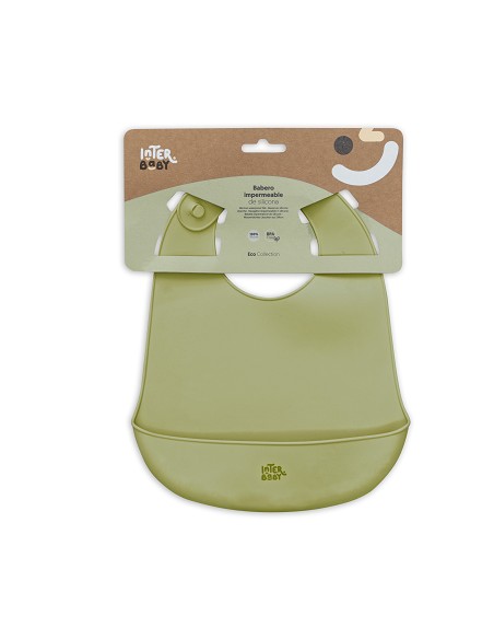 Babero Silicona Verde Oliva