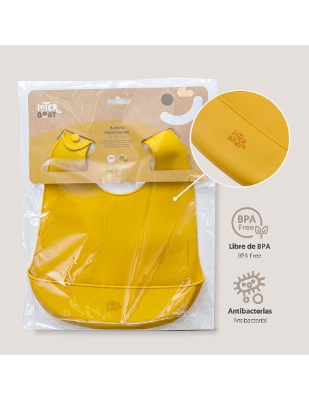 Babero Silicona Ocre Tierra