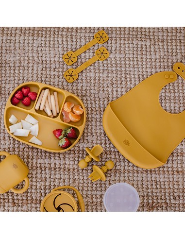 Babero Silicona Ocre Tierra