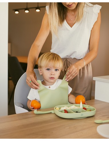 Babero Silicona Ocre Tierra