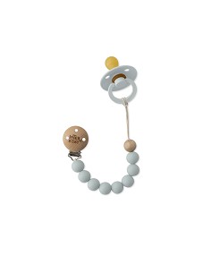 Chupetero Silicona Azul Grisaceo