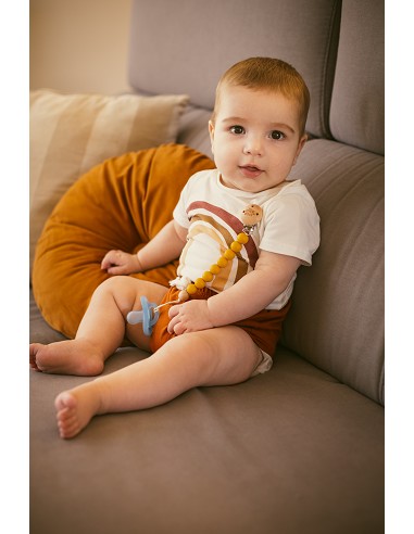 Chupetero Silicona Azul Grisaceo