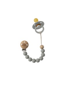 Chupetero Silicona Gris Petroleo