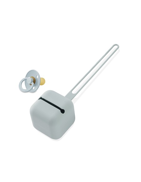 Portachupete  Silicona Azul Grisaceo